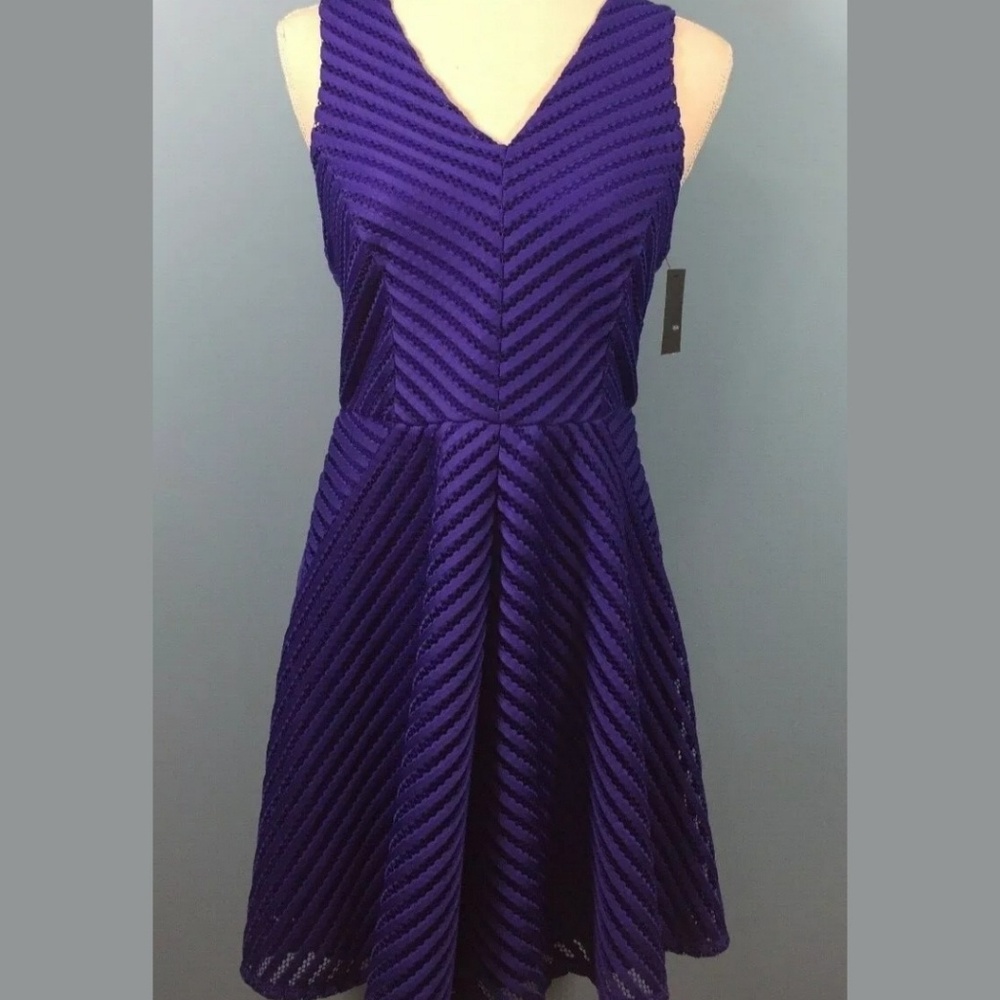 NWT Mossimo Kindred Blue Fit & Flare Dress